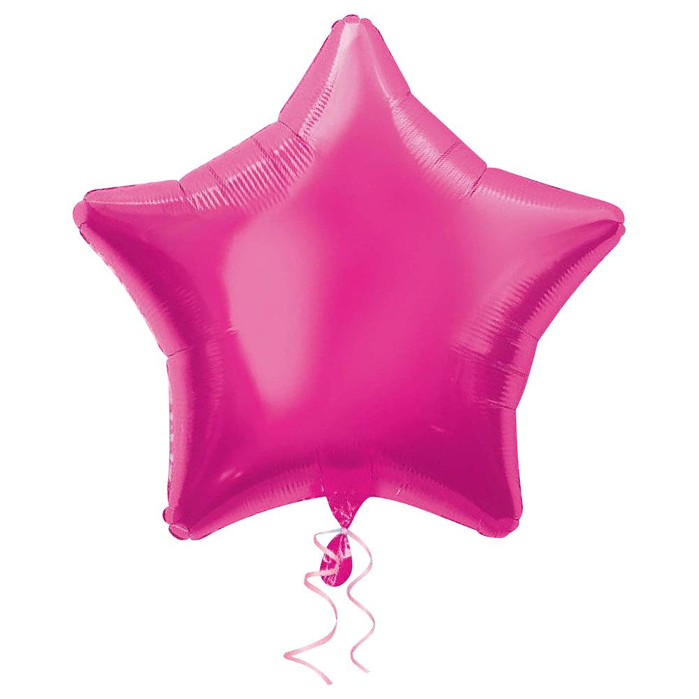 Yıldız Folyo Balon Fuşya 60 cm
