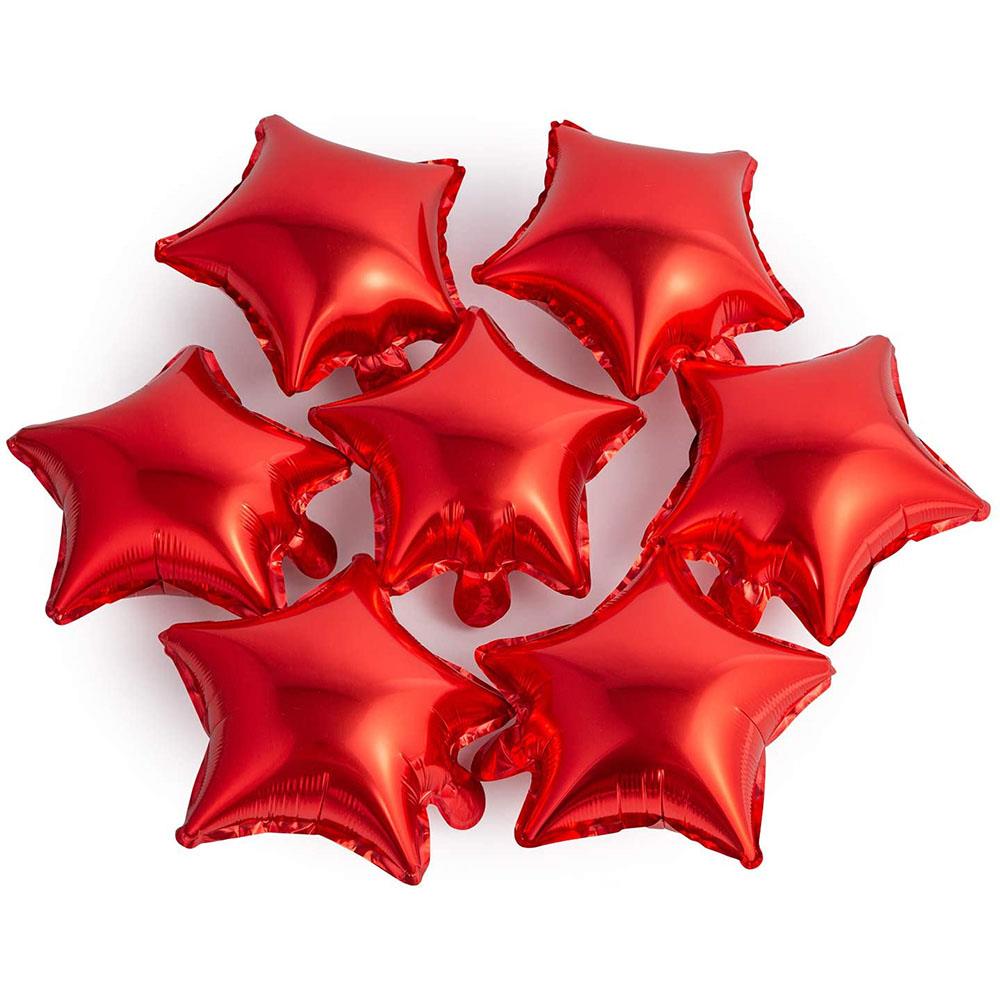 Yıldız Folyo Balon Kırmızı Set 20 cm 5'li