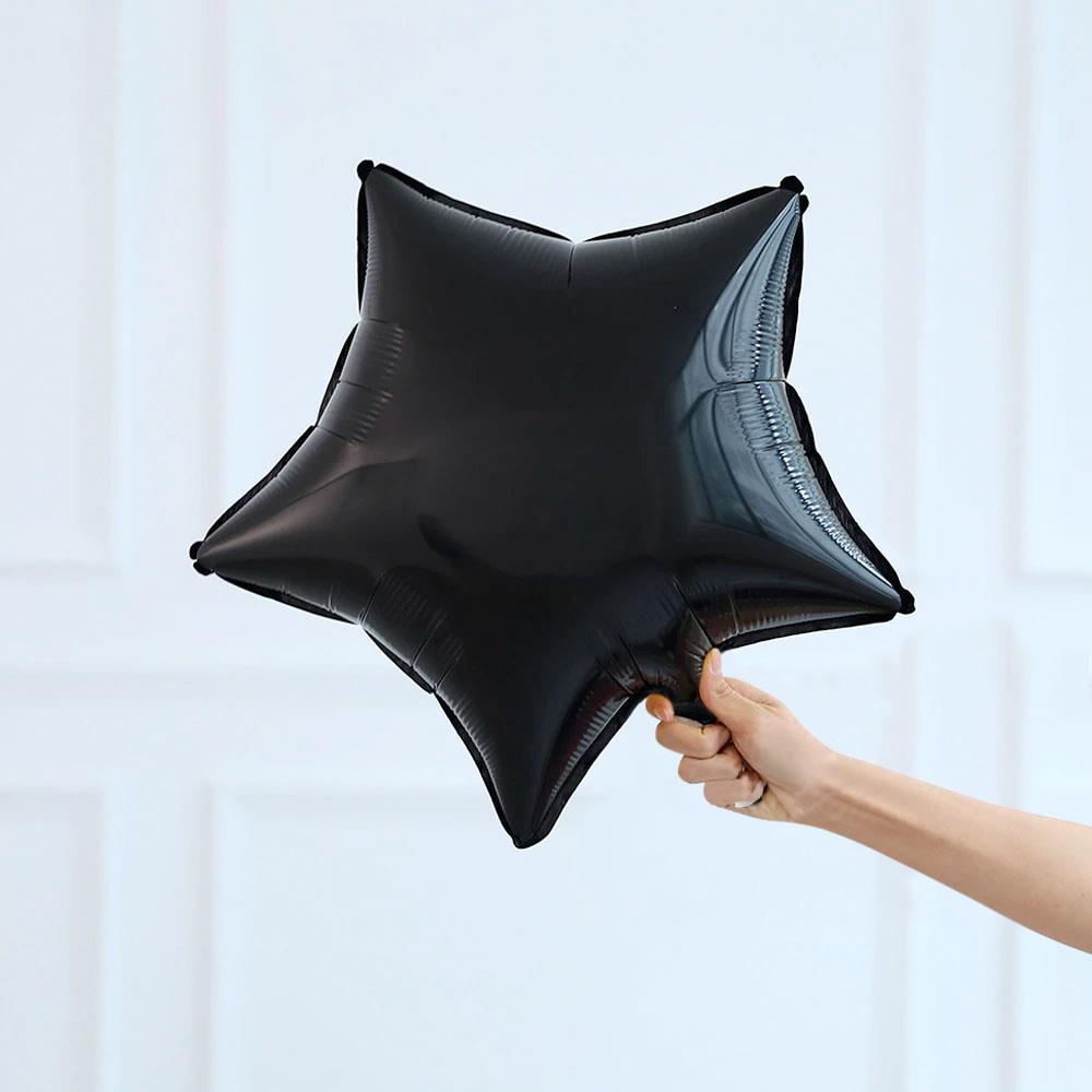 Yıldız Folyo Balon Siyah 45 cm