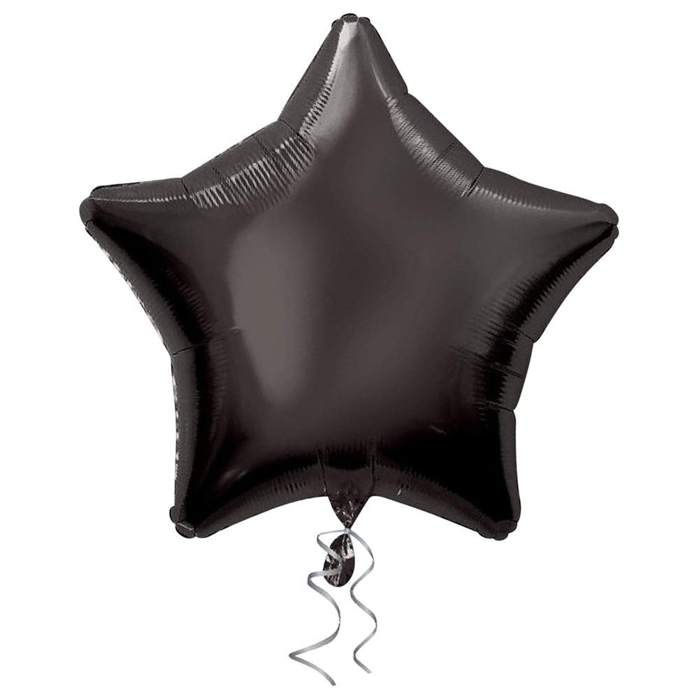 Yıldız Folyo Balon Siyah 60 cm
