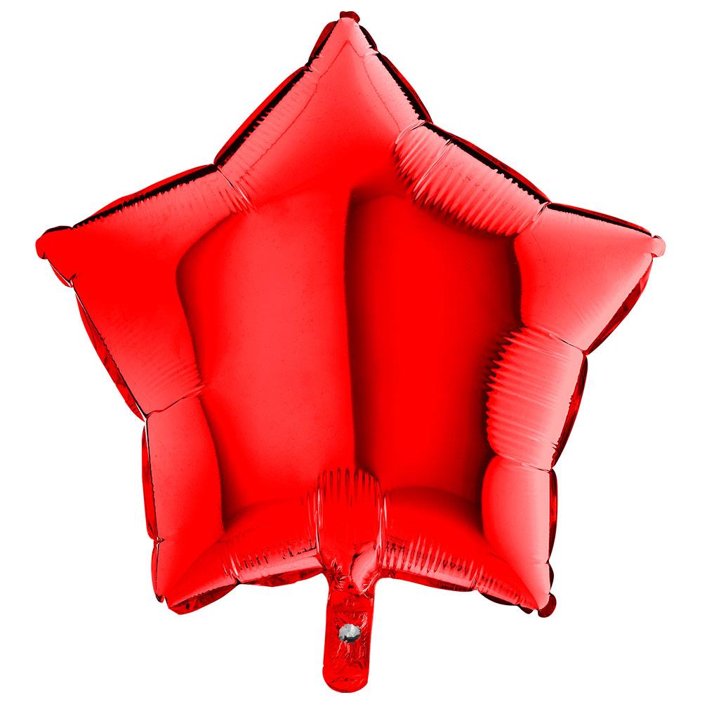 Yıldız Grabo Folyo Balon Kırmızı 46 cm