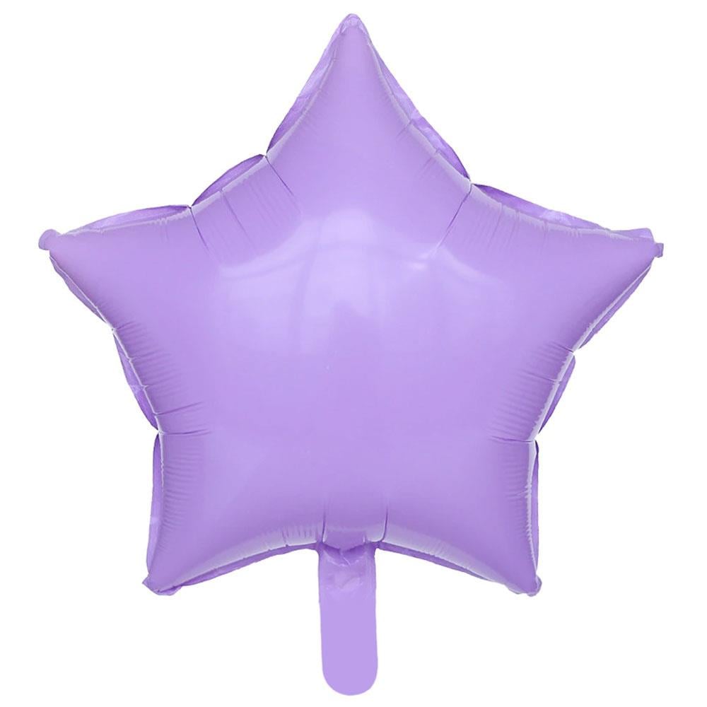 Yıldız Makaron Lila Folyo Balon 45 cm