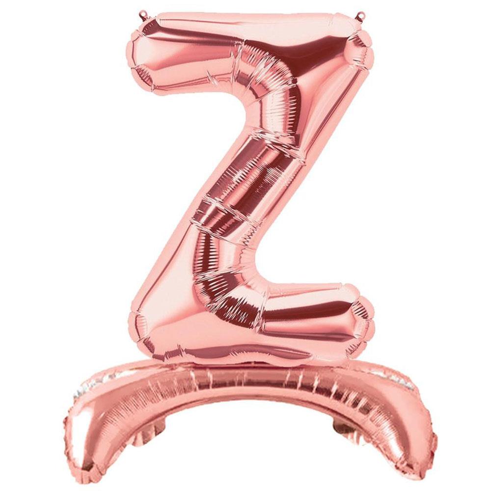 Z Harf Ayakta Durabilen Rose Gold Folyo Balon 80 cm