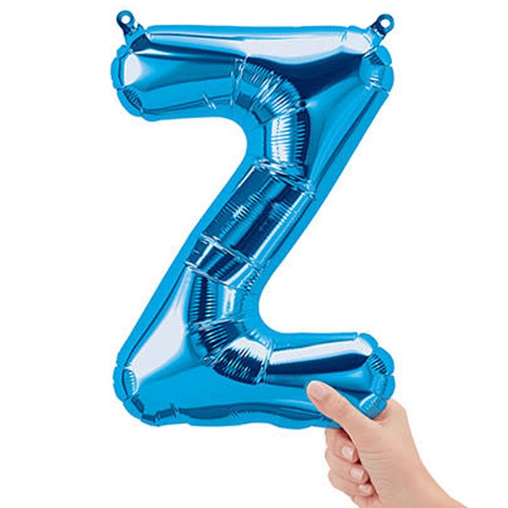 Z Harf Mavi Folyo Balon 40 cm