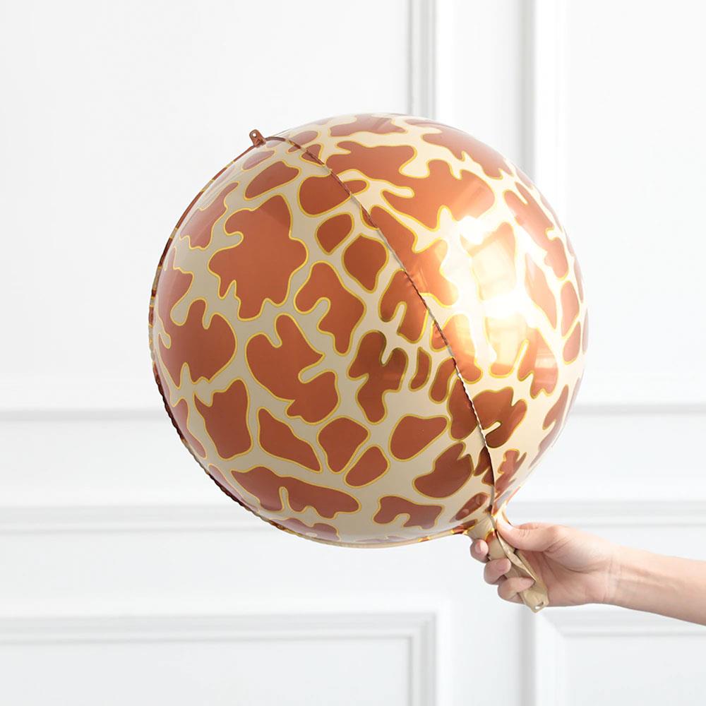 Zürafa Desenli 4D Folyo Balon 55 cm