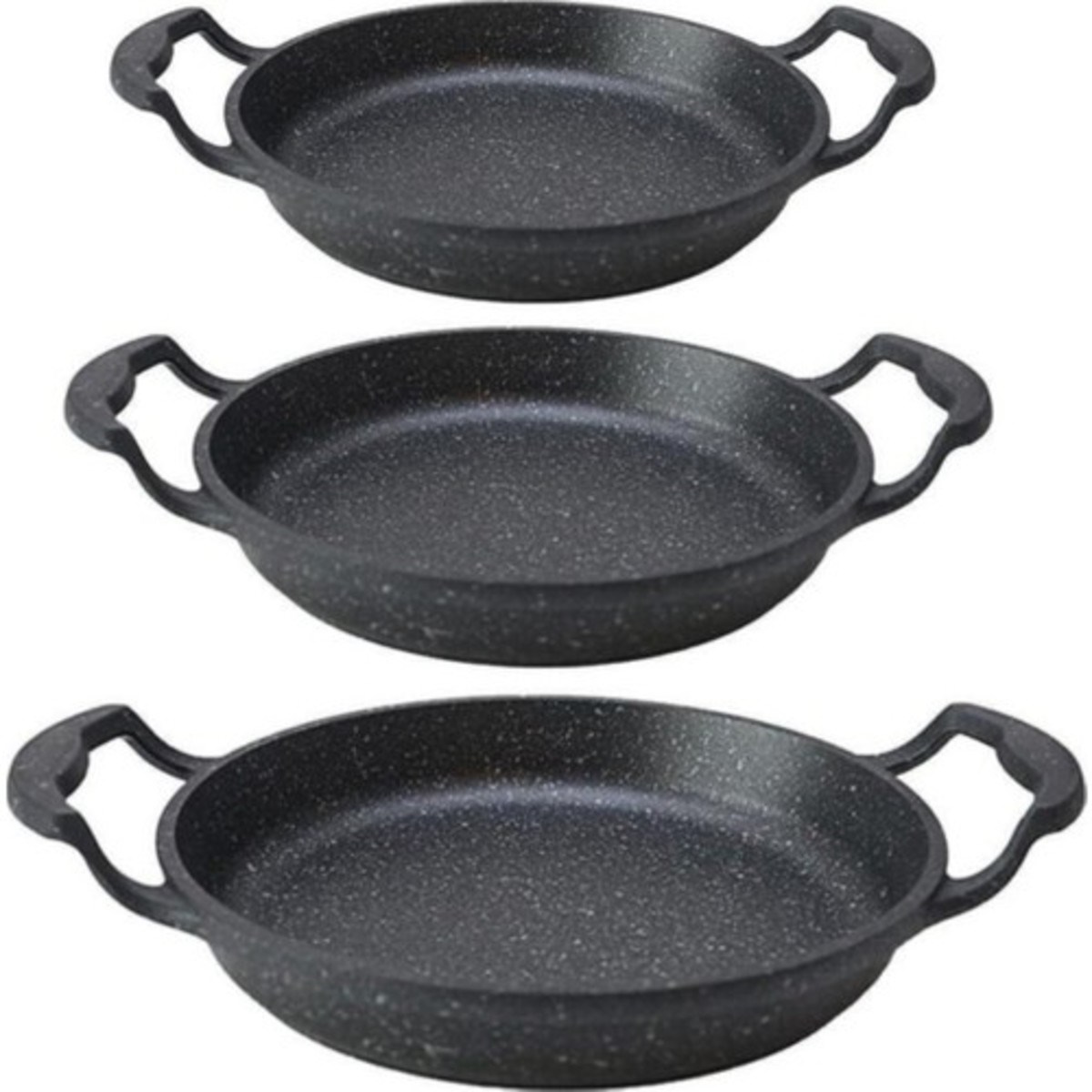 Fırst Class Granit Döküm Sahan Set 3 Lü