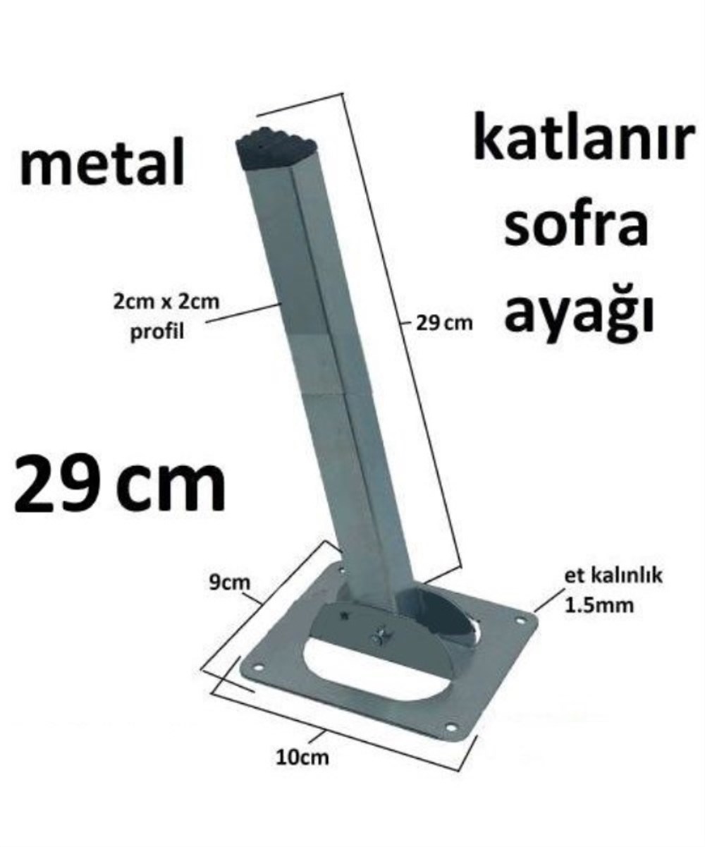 Metal Sofra Ayağı  Çinko 20 Cm