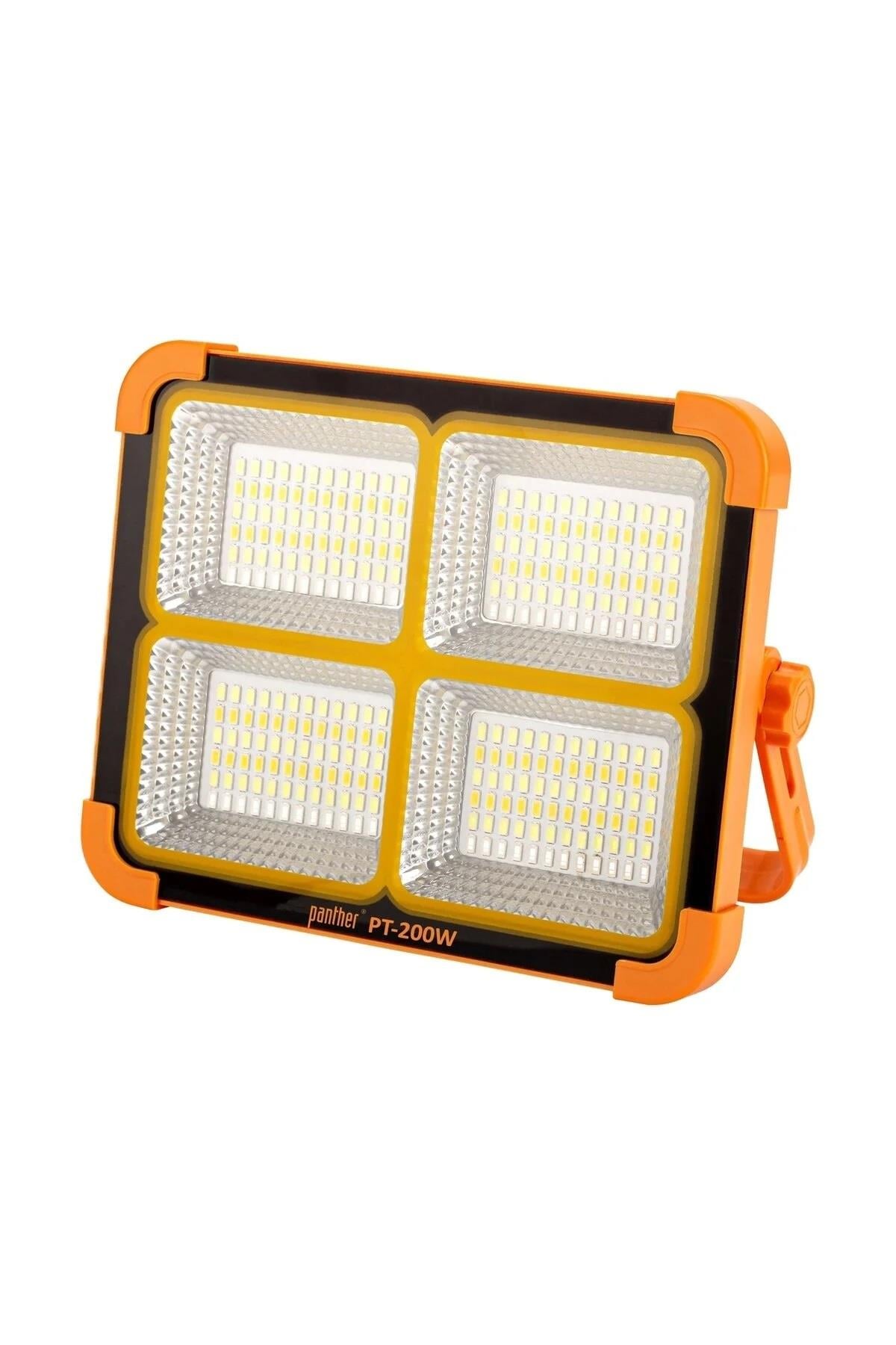 Panther Usb Şarjlı Solar Led Projektör Pt-200w