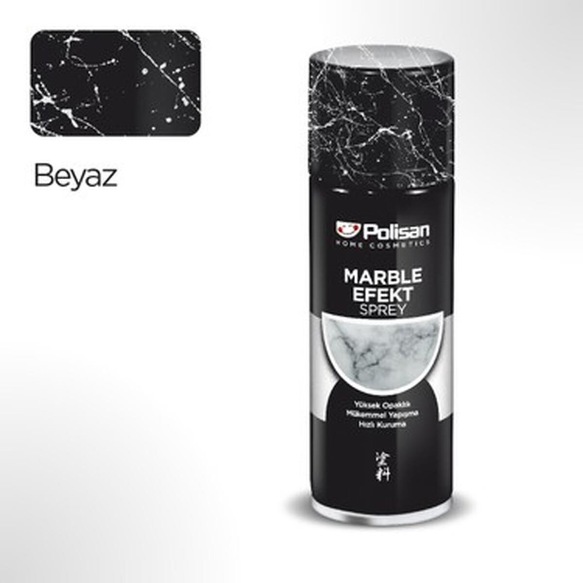 Polisan Beyaz Mermer Efekt Sprey Boya