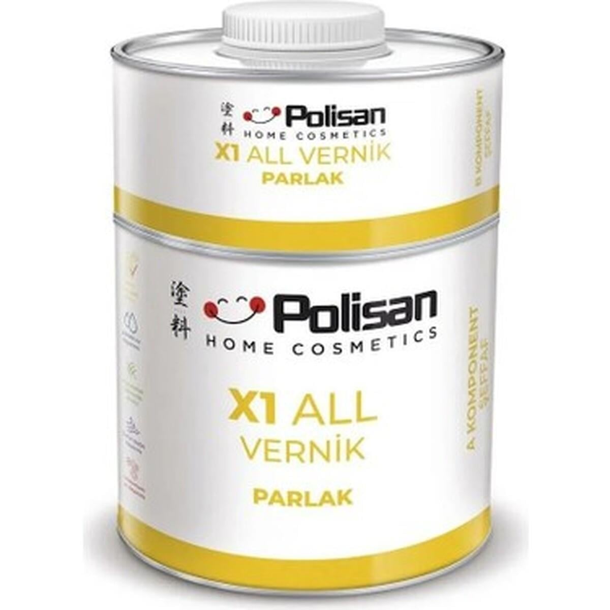 Polisan X1 All Parlak Vernik Tkm 0,6 Kg