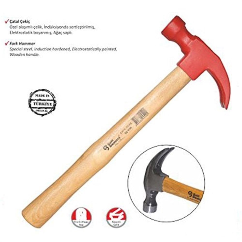 Sait Demirci Çatal Çekiç Boyalı 700 Gr