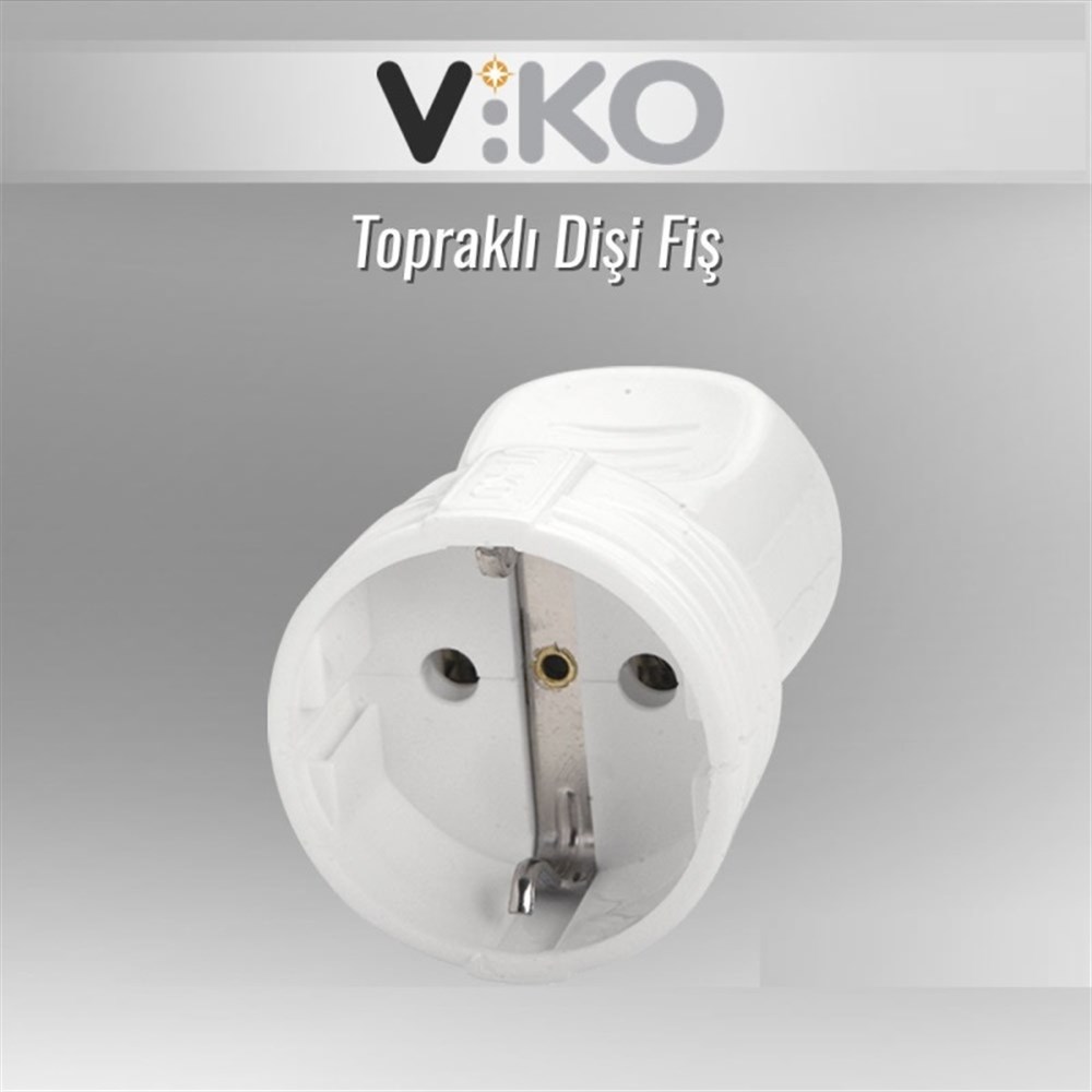 Viko Topraklı Dişi Fiş