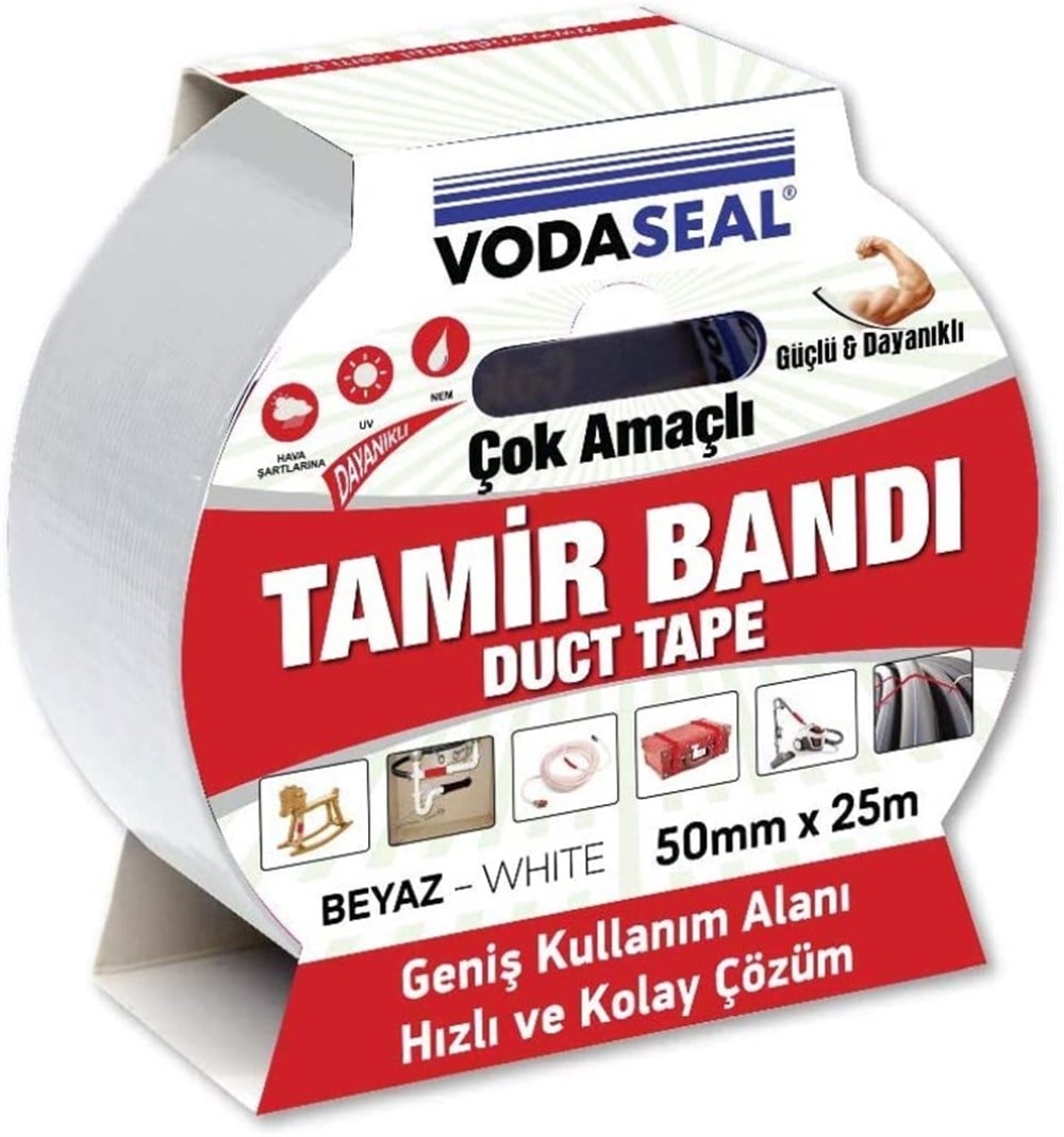 Vodaseal Duct Tape Beyaz Tamir Bandı 50Mmx25 Mt