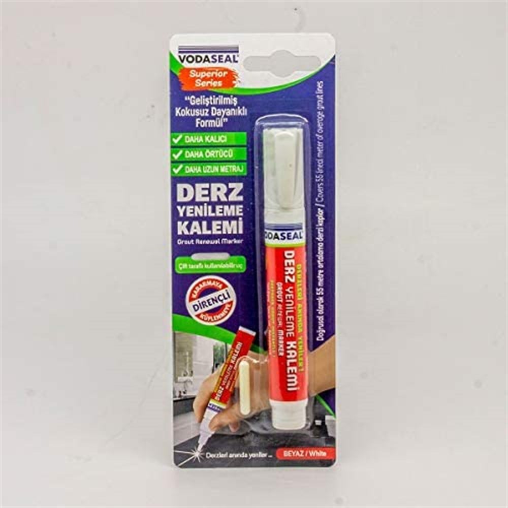 Vodaseal Ss Tekli Derz Yenileme Kalemi Beyaz