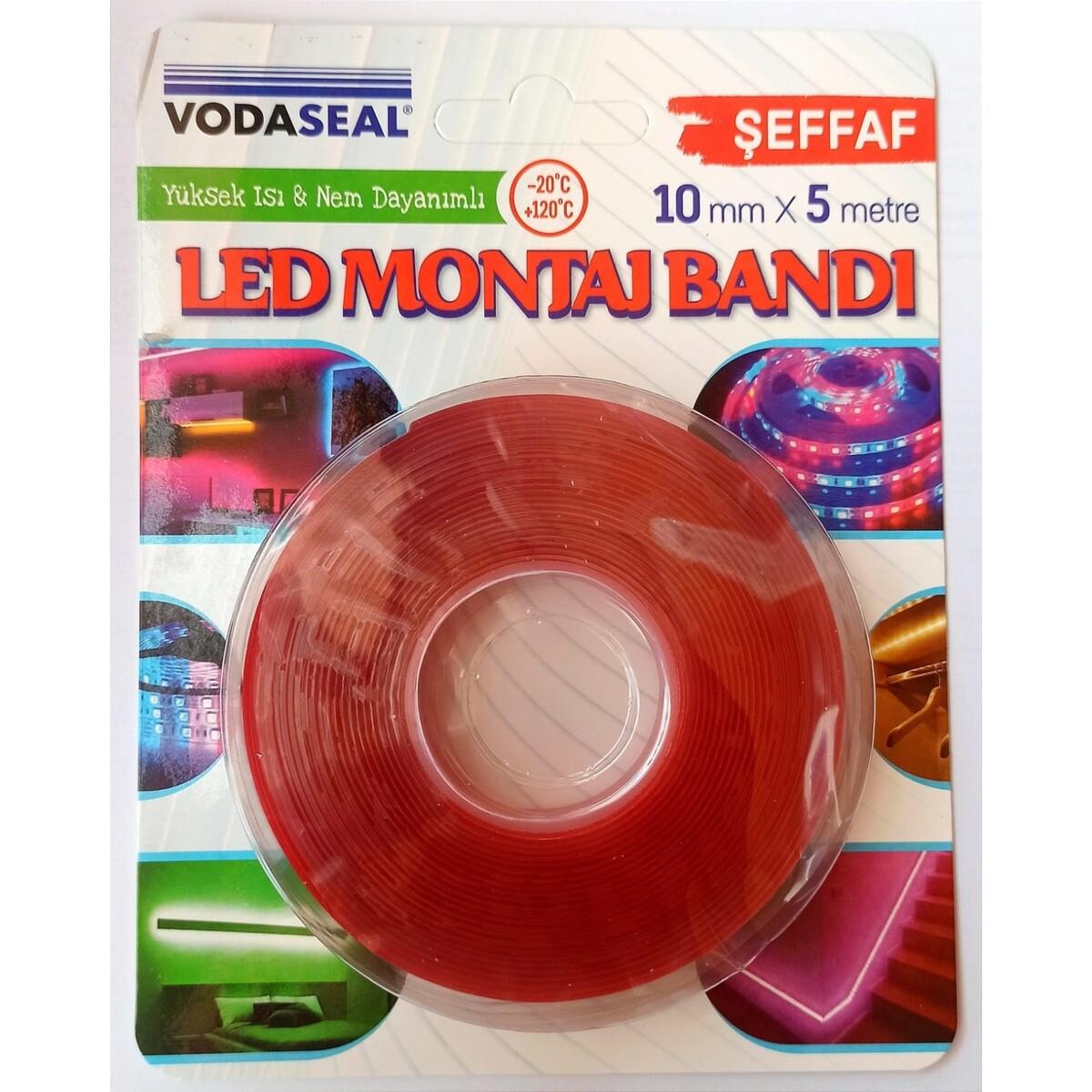Vodaseal Vhb Şeffaf Led Bantı 10Mm X 5 Mt