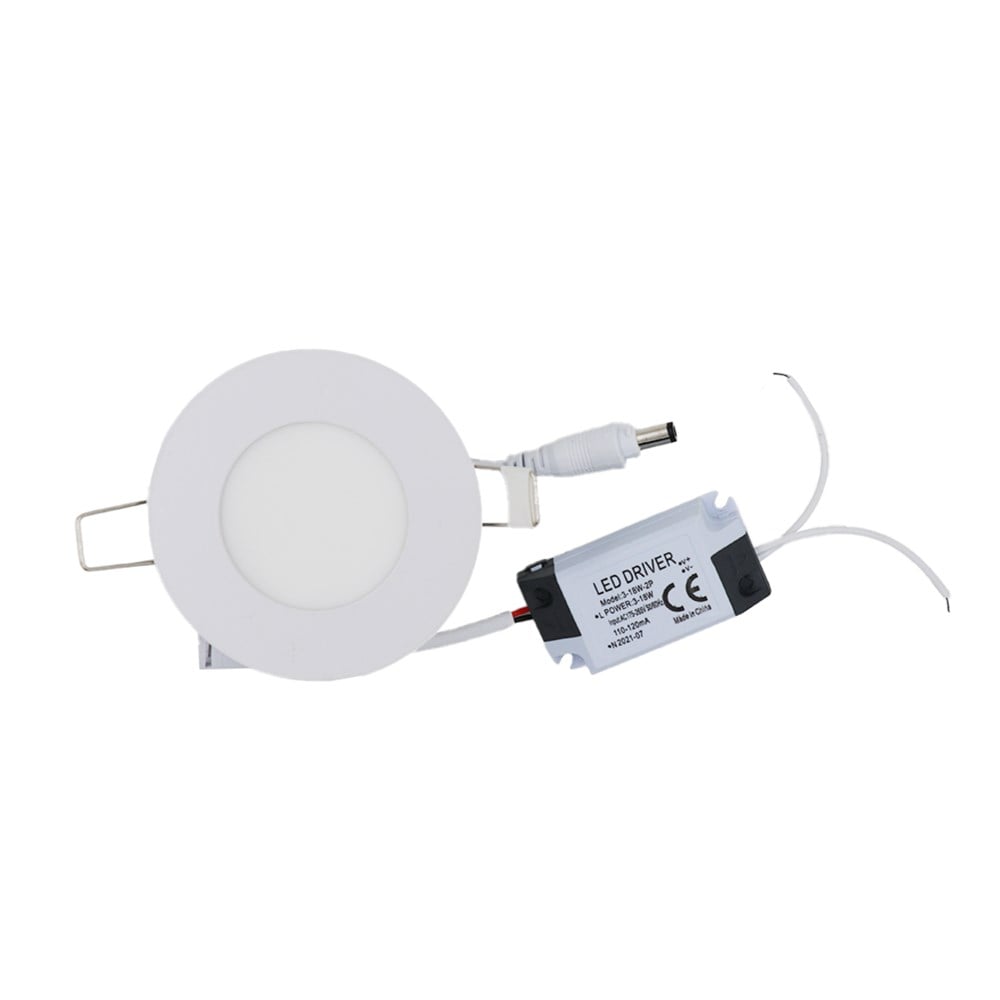 Yuvarlak Beyaz Led Panel Sıva Altı 3W