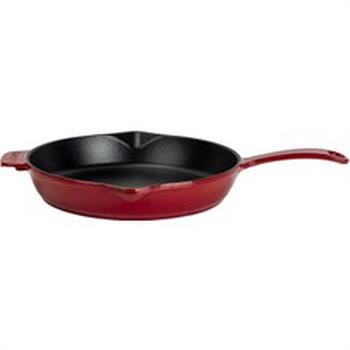 Lava Döküm Tava Kızartma Tava 28 Cm Bordo