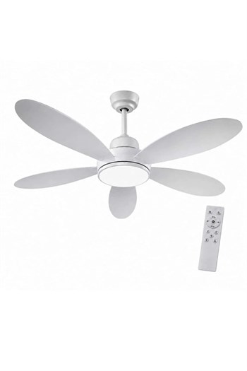 Panther Eco Fan Light 3in1 Kumandalı Led Tavan Vantilatörü 15w, 3 Hızlı, 6 Kanatlı, Beyaz