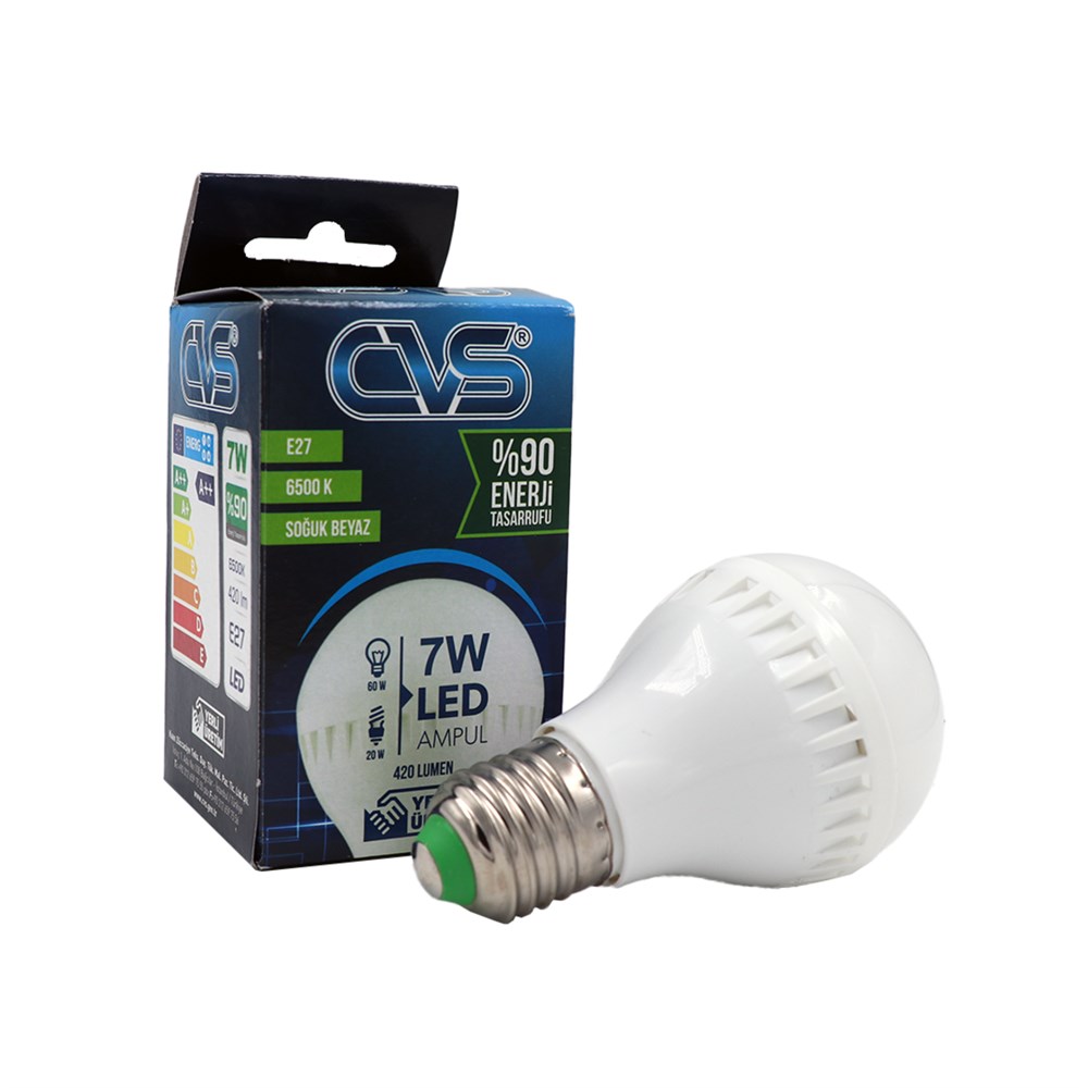 Cvs Led Ampul Soğuk Beyaz 7W E27