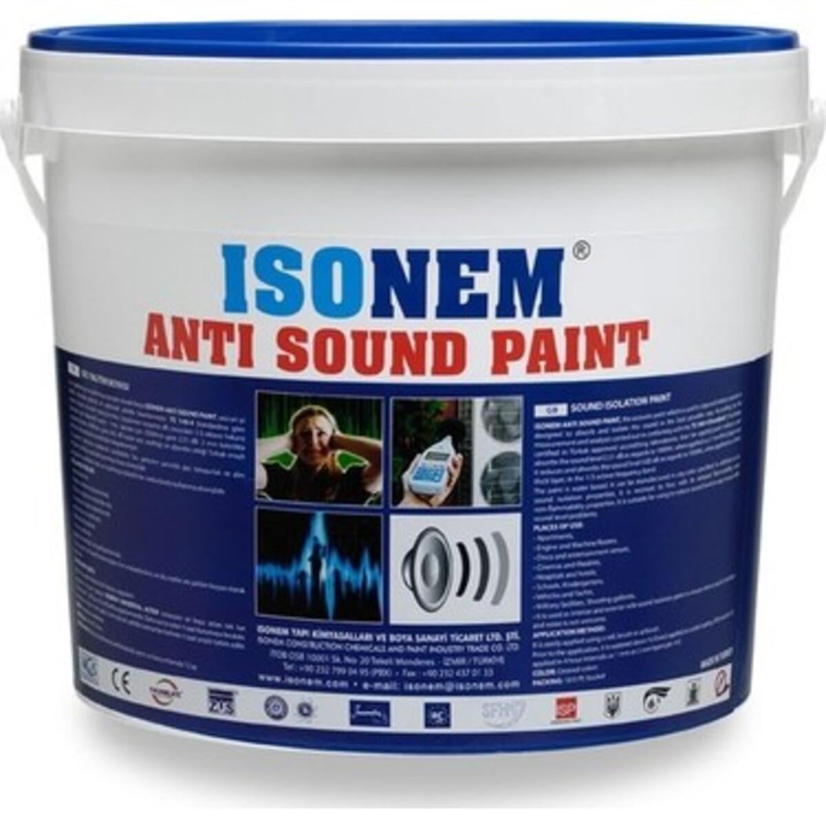 Isonem Anti Sound Paint Ses Yalıtım Boyası 5 Lt