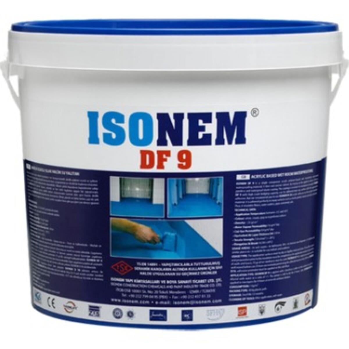 İsonem Df-9 Islak Hacim Su Yalıtım Boyası Mavi 5 Kg