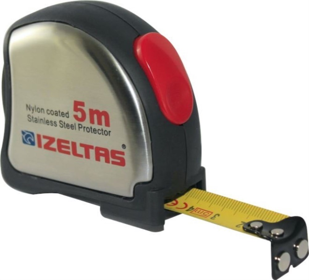 İzeltaş Şerit Metre Krom 5 Mt