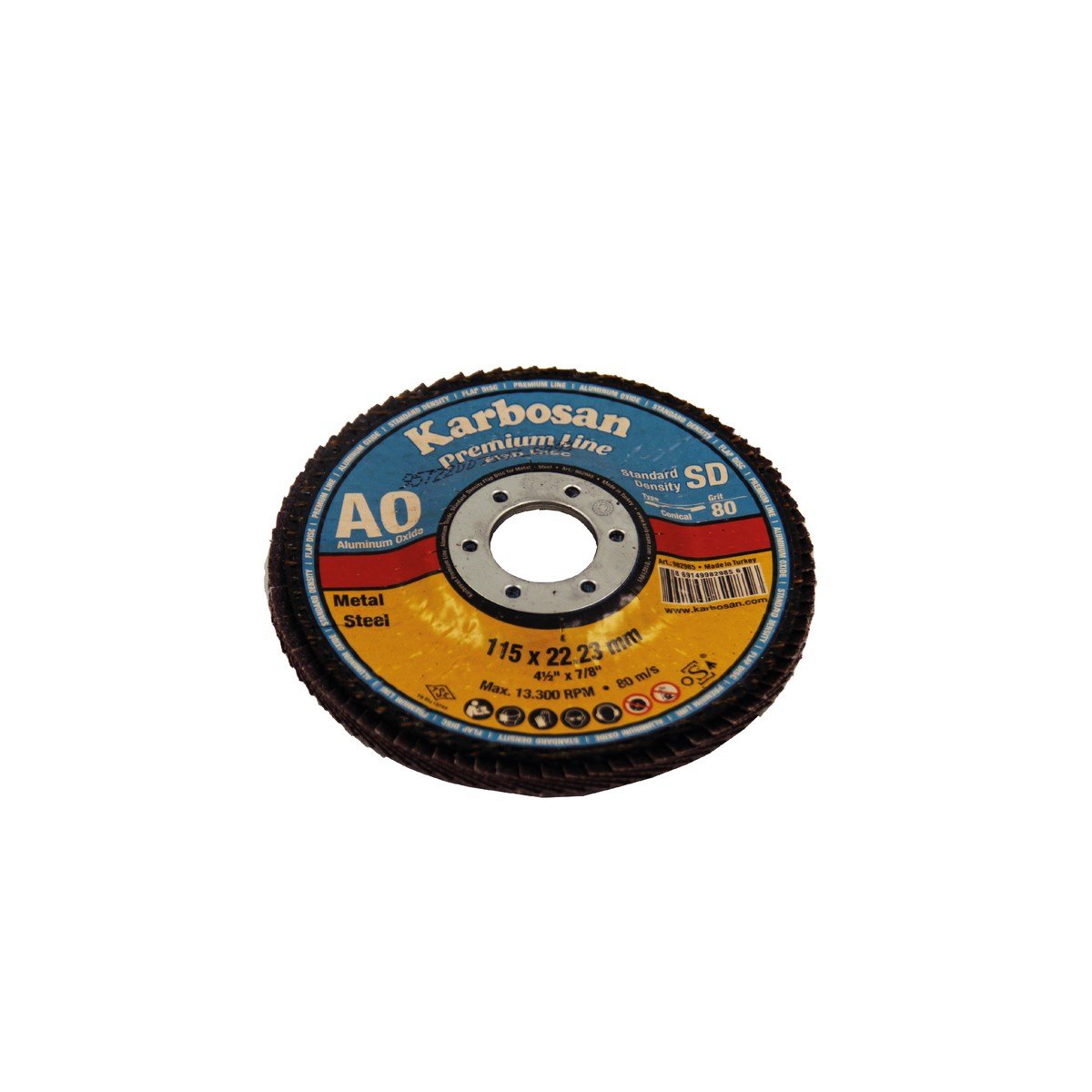 Karbosan 115 Flap 80 Kum Disk Zımpara
