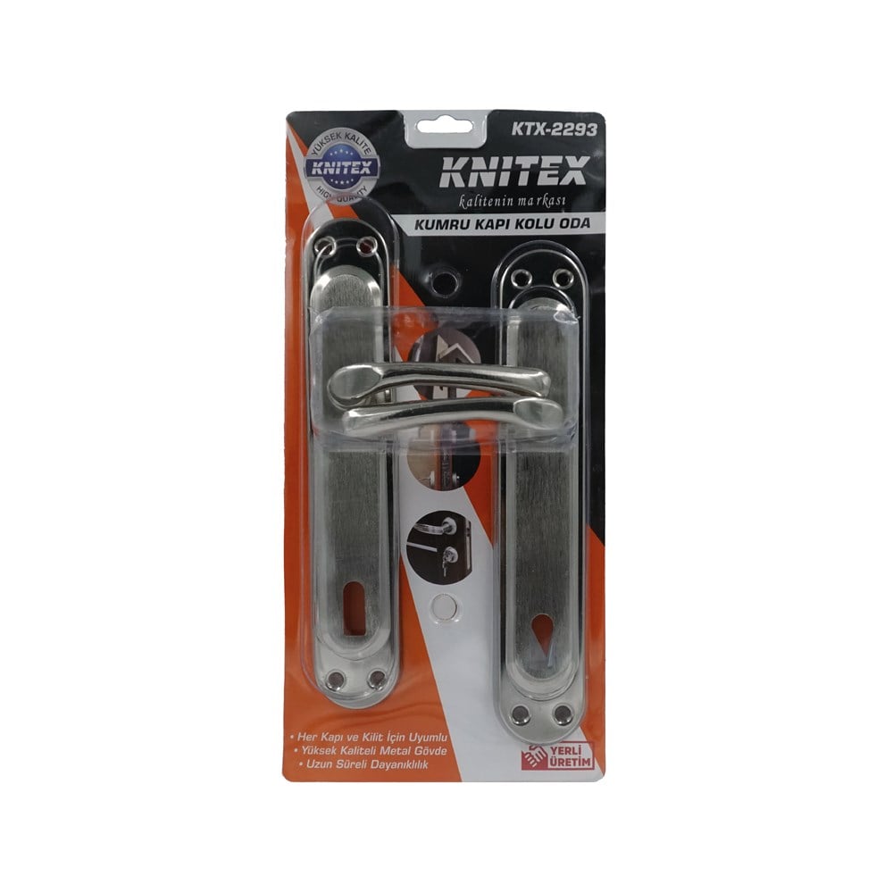Knıtex Kumru Kapı Kolu Oda Gümüş