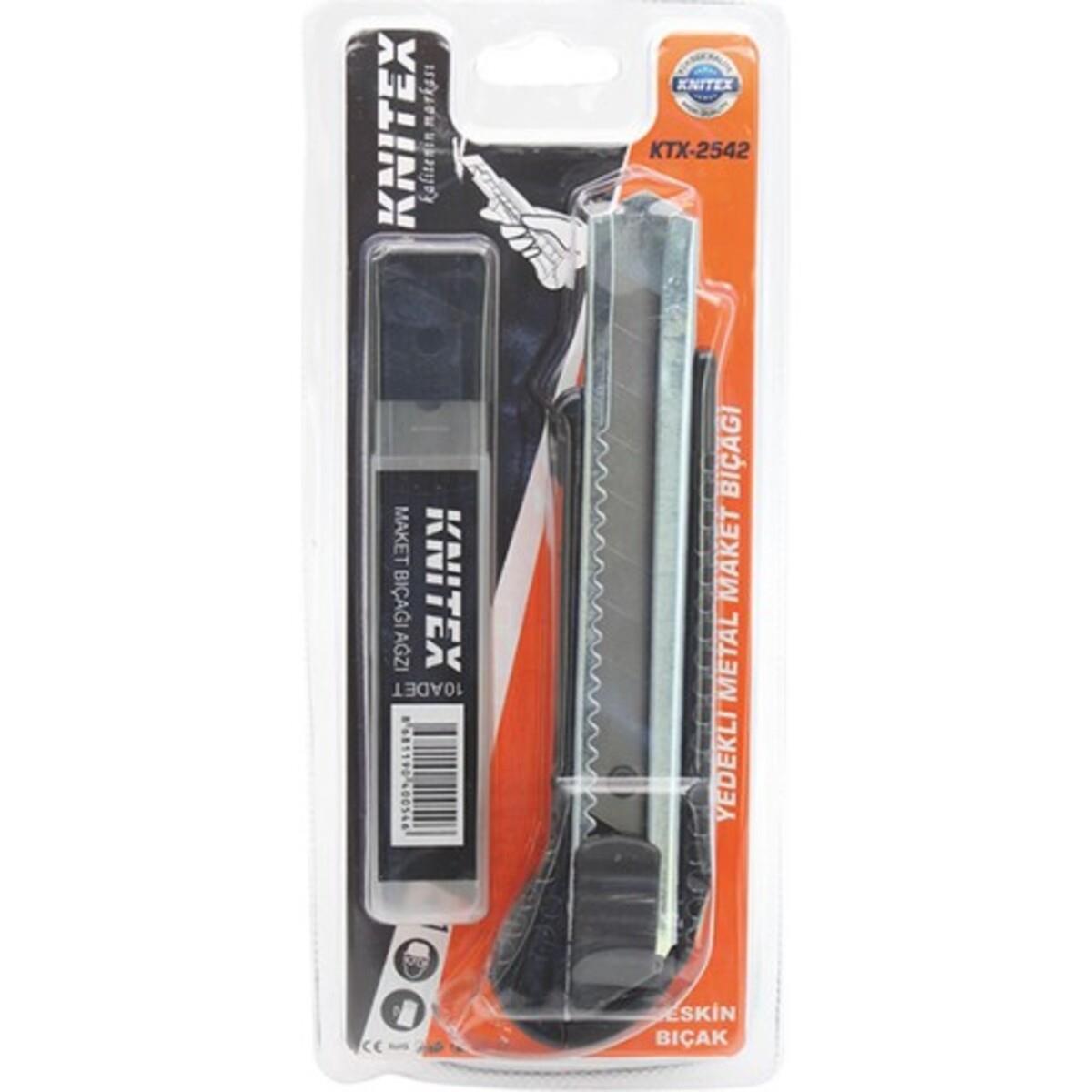 Knıtex Metal Maket Bıçağı Yedekli Ktx-2542