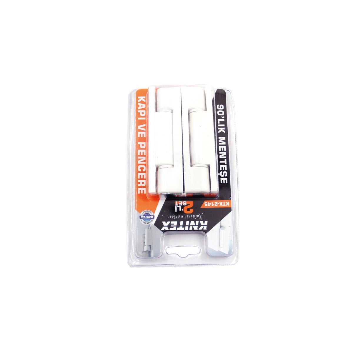Knitex Pvc Kapı Menteşe 90 Lık Beyaz 2 Li Ktx-2145