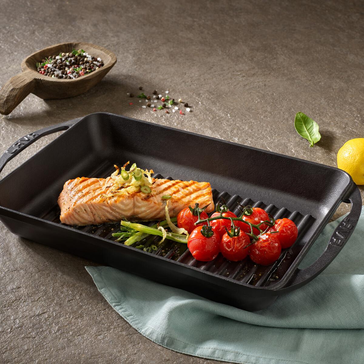 Lava Izgara Tava 26X32 Metal Kulp