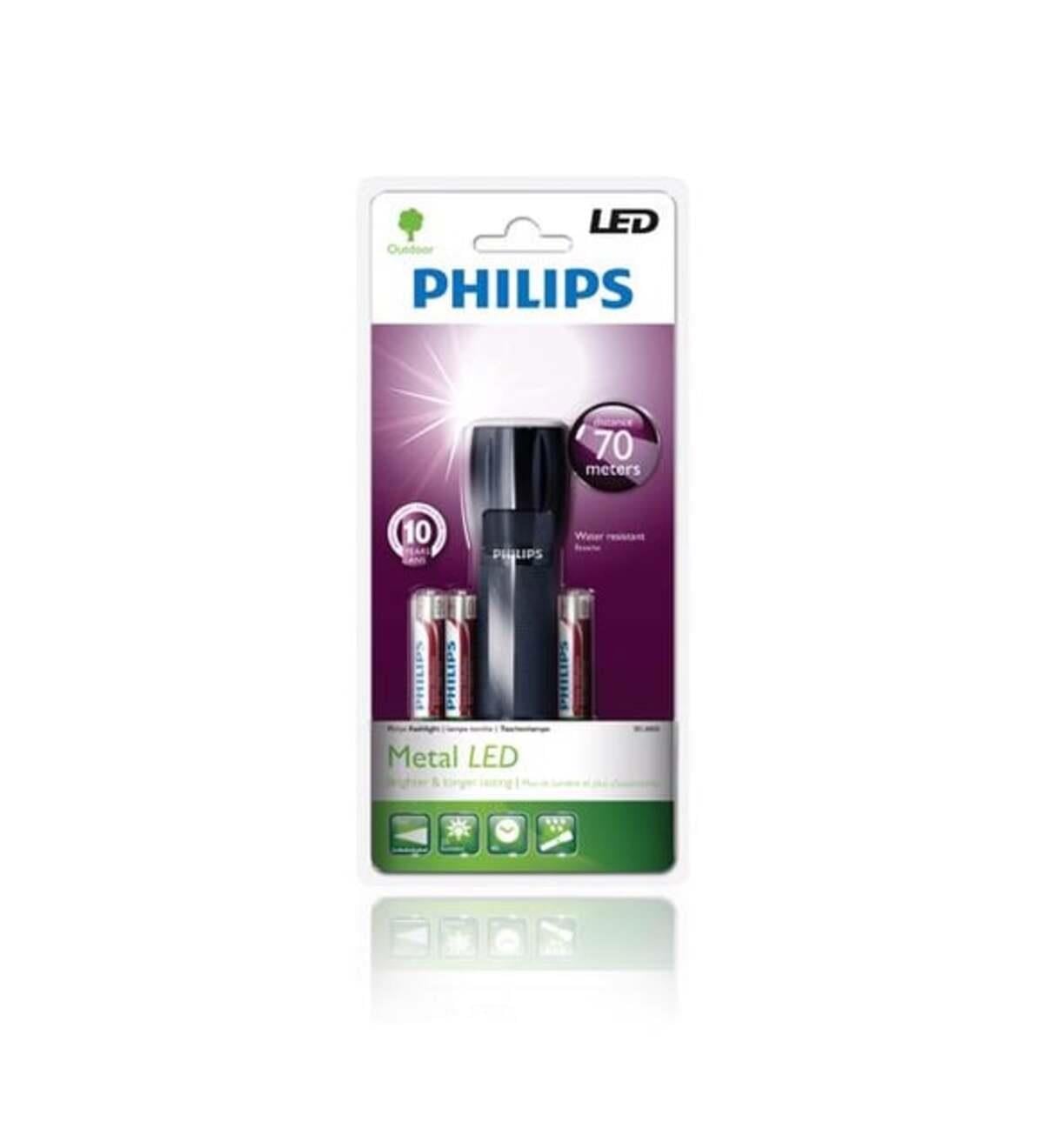 Philips Pilli Metal Led Fener 25 Lümen