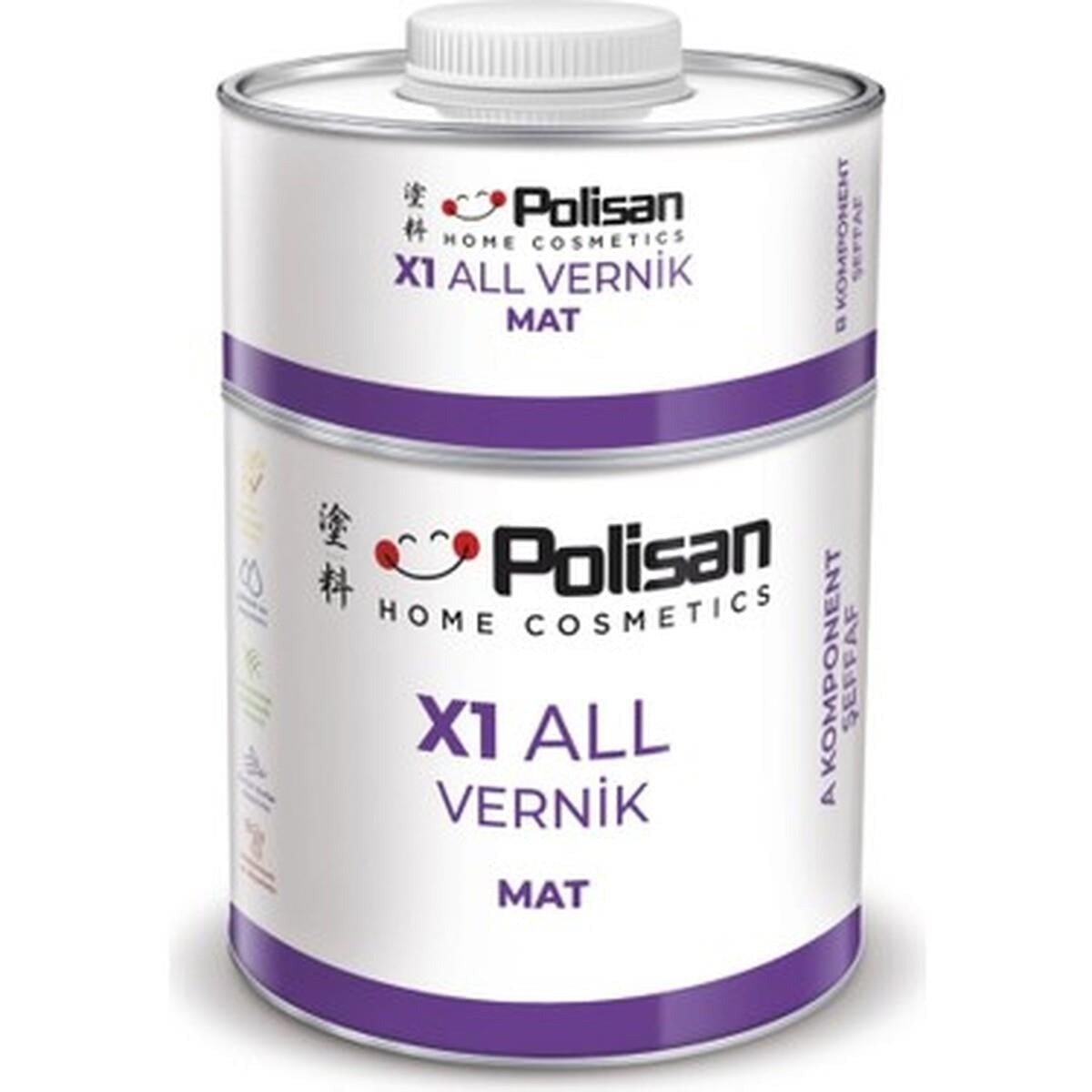 Polisan X1 All Vernik Mat Tkm 0,6 Kg