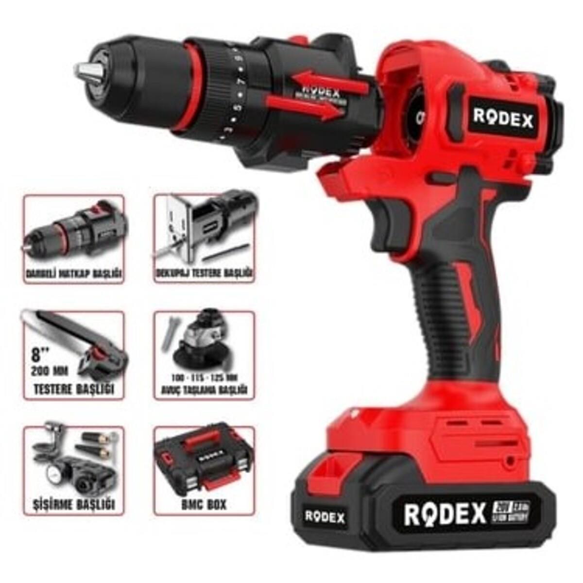 Rodex Akülü Çok Amaçlı 5 Fonksiyonlu Makine