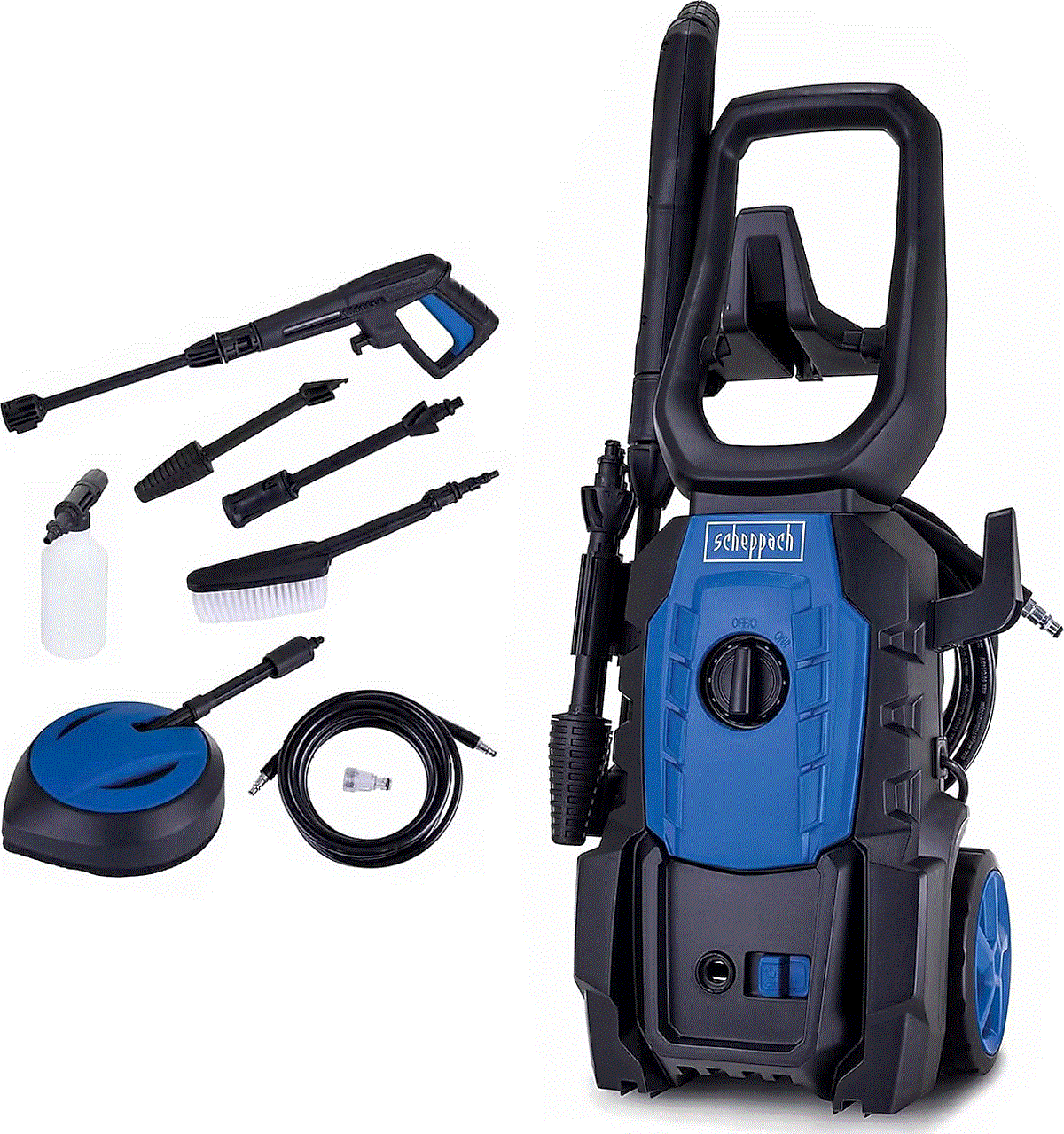 Scheppach Yüksek Basınçlı Yıkama Makinesi Hpc 1600 Kıt 135 Bar