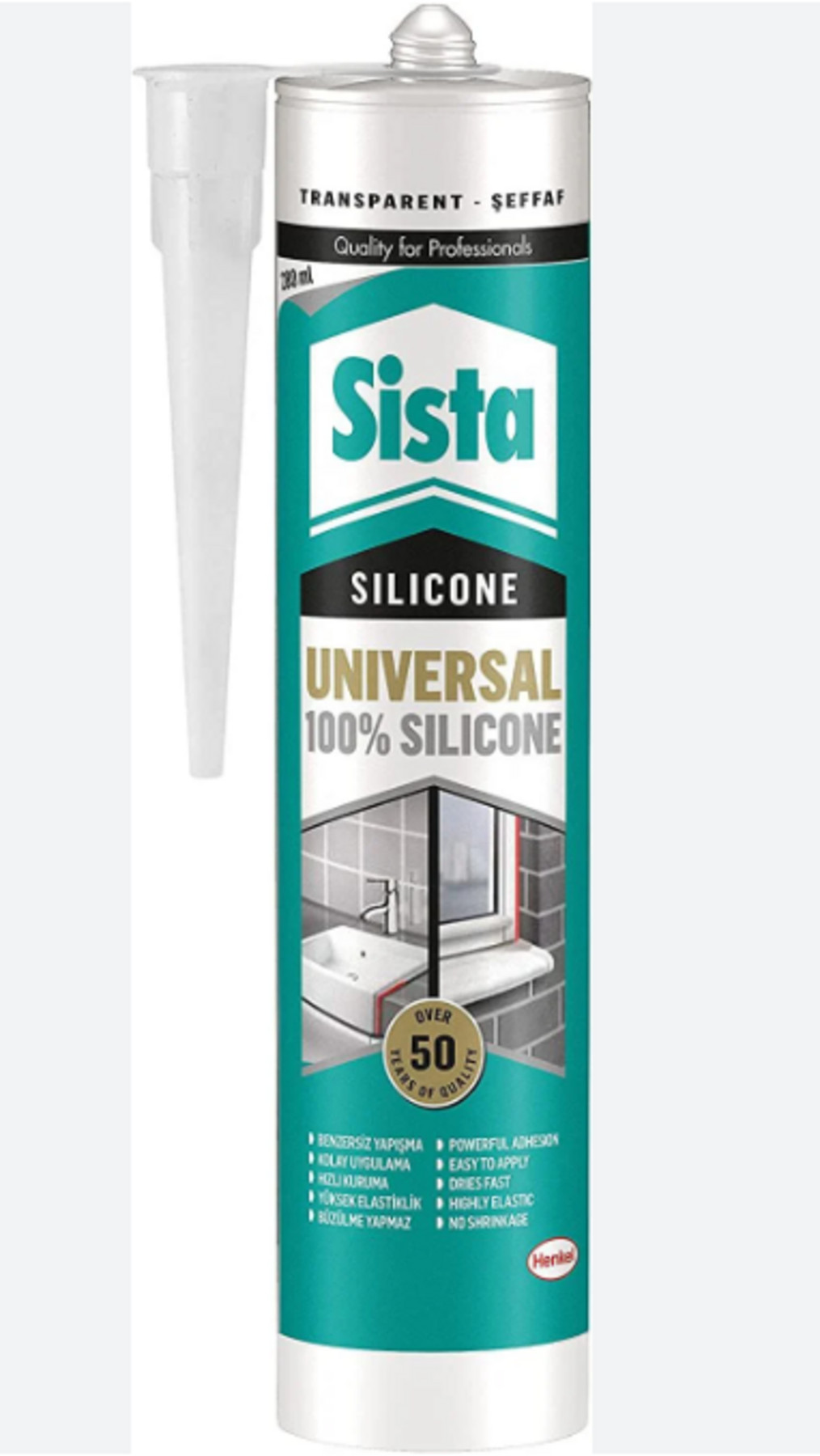 Sista Silikon Şeffaf 280 Ml