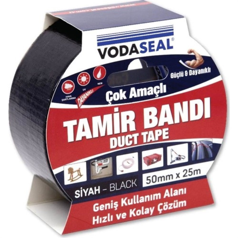 Vodaseal Duct Tape Siyah Tamir Bandı 50Mmx25 Mt