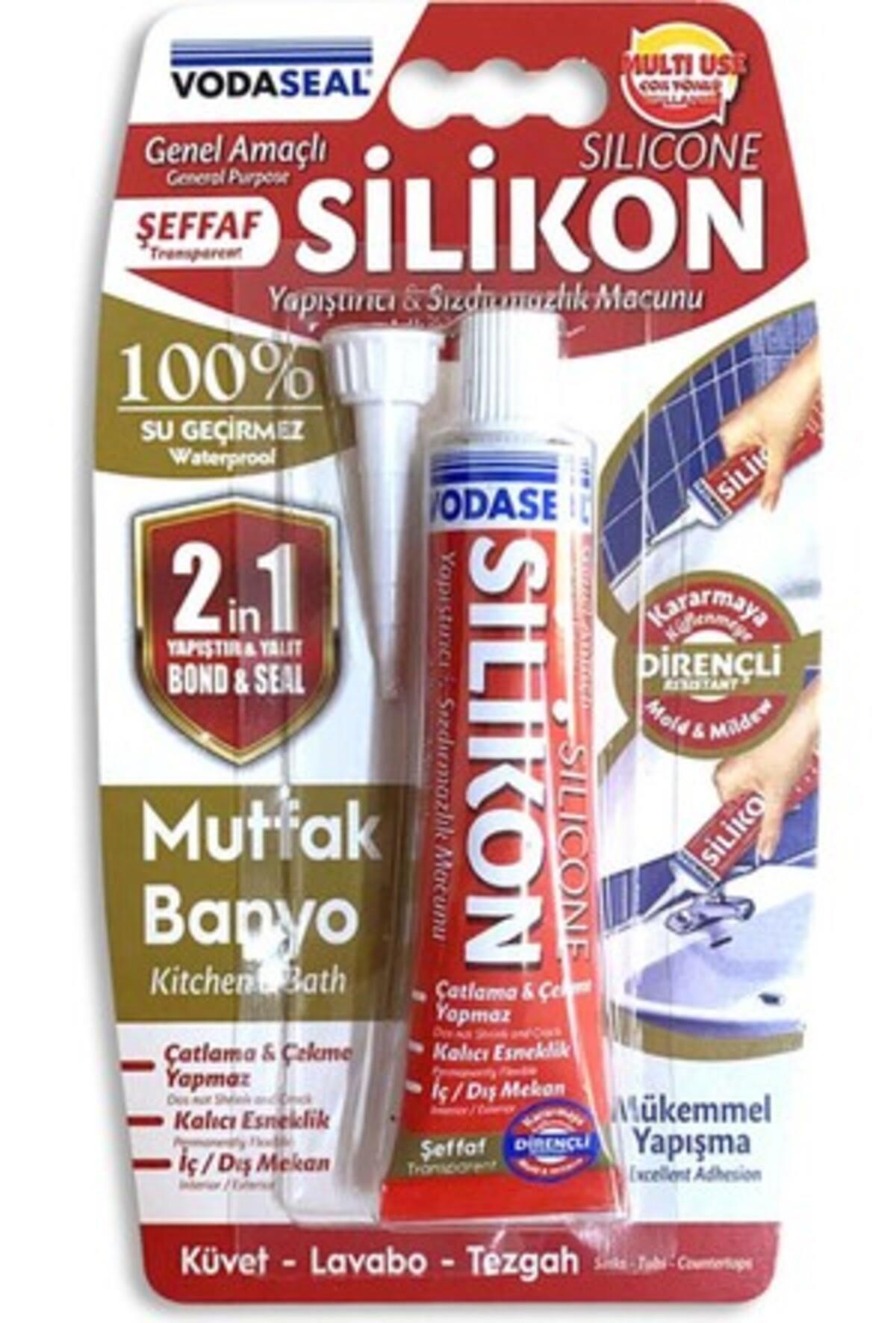 Vodaseal Şeffaf Tüp Silikon 50 Gr