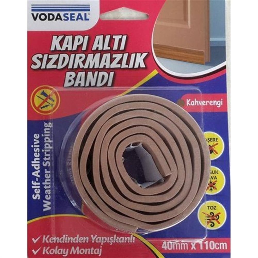 Vodeseal Kapı Altı Sızdırmazlık Band Kahve