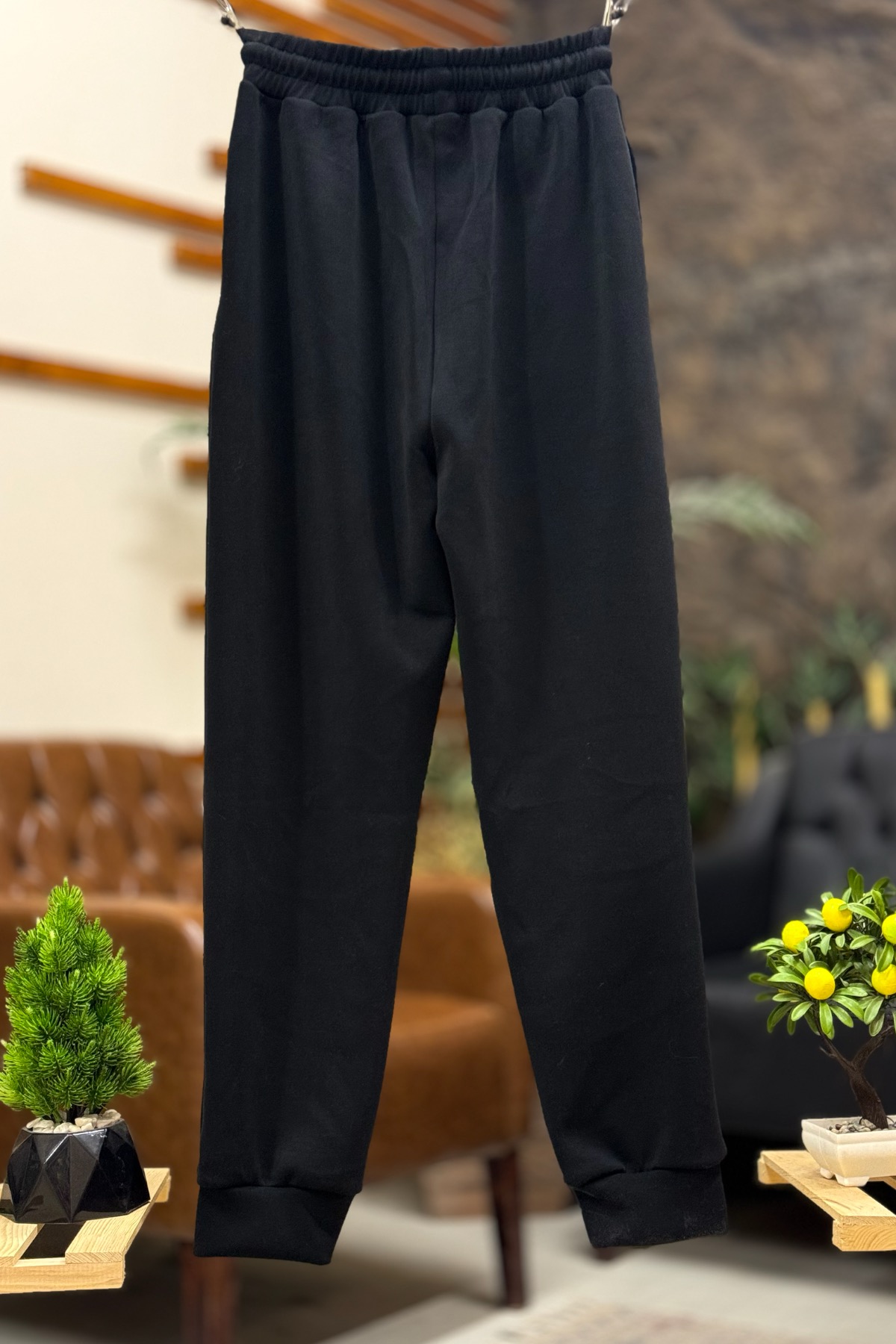Bel Latikli Uzun Jogger Pantolon