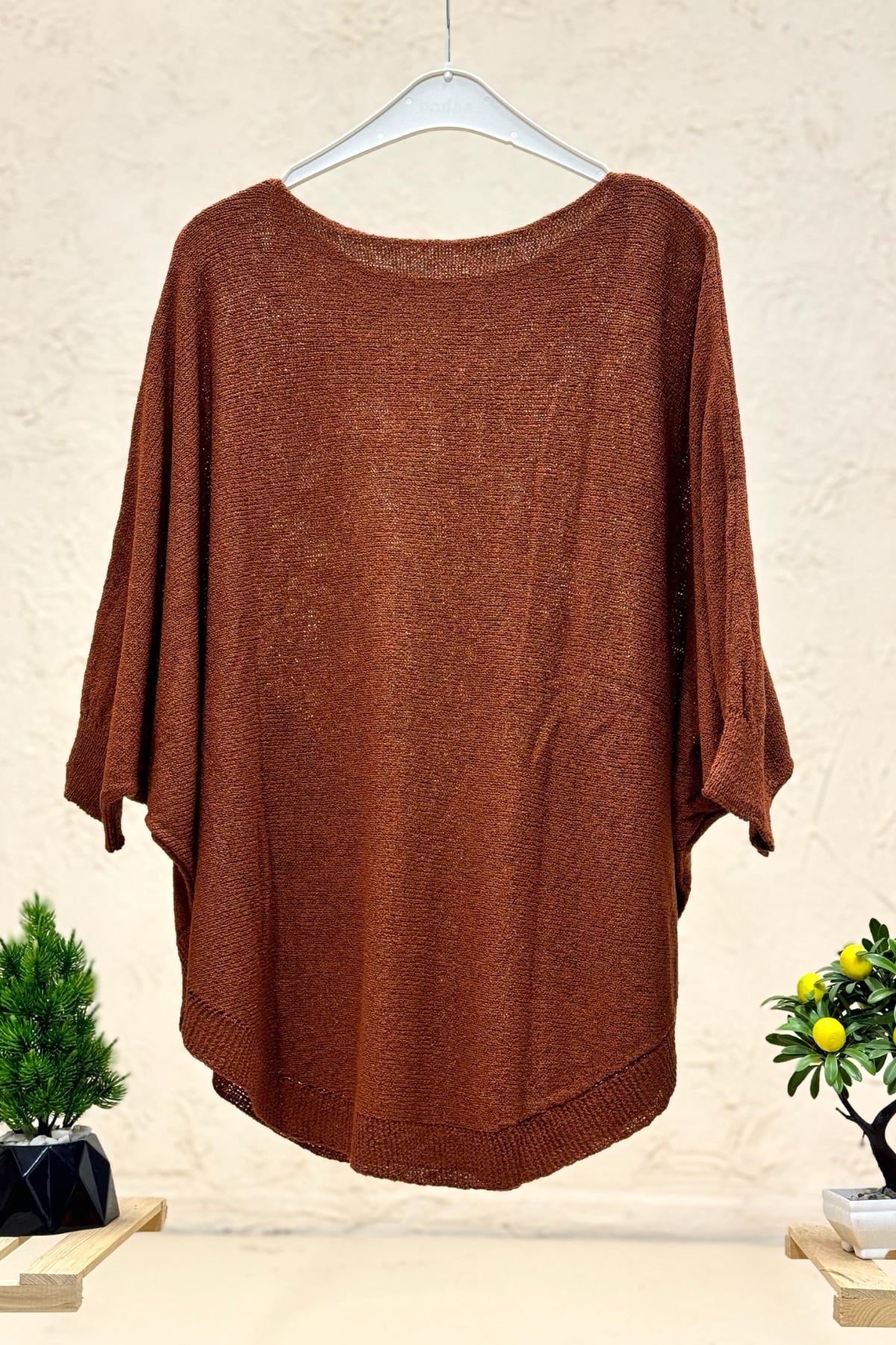 Yarasa Çift Cepli Merserize Tunik Bluz