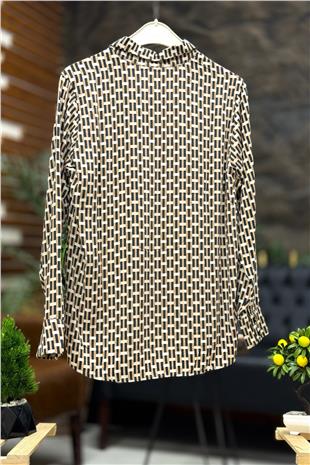 Desenli Uzun Kol Yakalı Gömlek