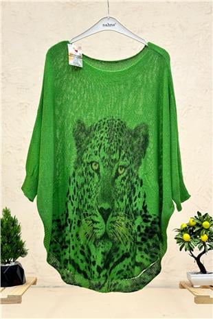 Kaplan Baskı Yarasa Merserize Bluz