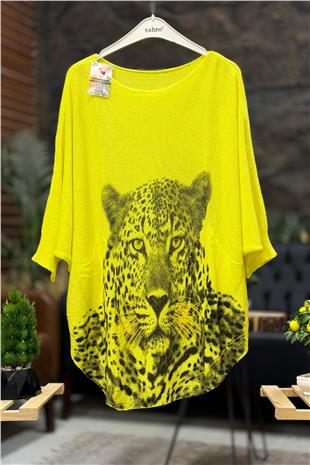 Kaplan Baskı Yarasa Merserize Bluz