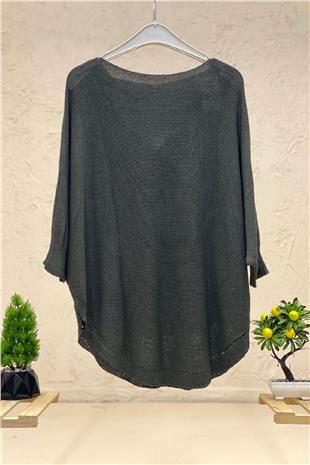 Tiger Print Bat Mercerized Blouse