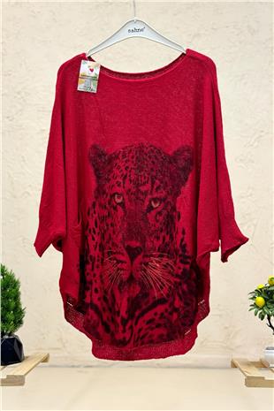 Kaplan Baskı Yarasa Merserize Bluz