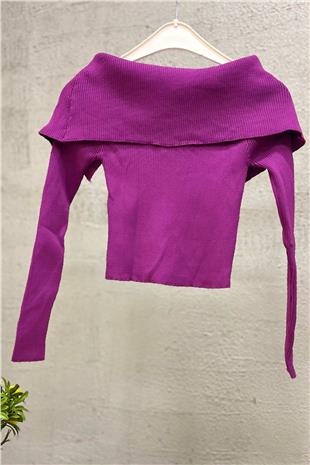 Handkerchief Collar Long Sleeve Sweater