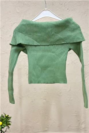 Handkerchief Collar Long Sleeve Sweater