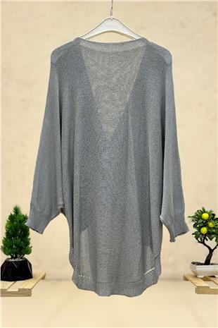 Front Double-breasted Degaje Mercerized Blouse