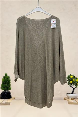 Front Double-breasted Degaje Mercerized Blouse